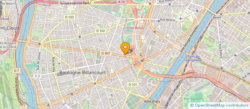 localisation de l'entreprise LE STADE FRANCAIS OMNISPORTS 16EME  PARIS