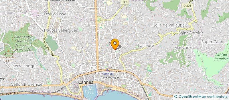 localisation de l'entreprise LE STADIUM à CANNES