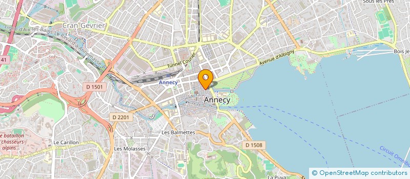 localisation de l'entreprise LE STADIUM à ANNECY