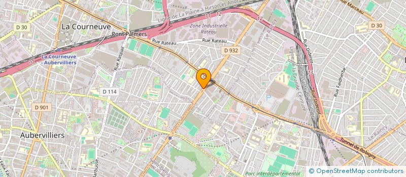 localisation de l'entreprise LE STADIUM à LA COURNEUVE