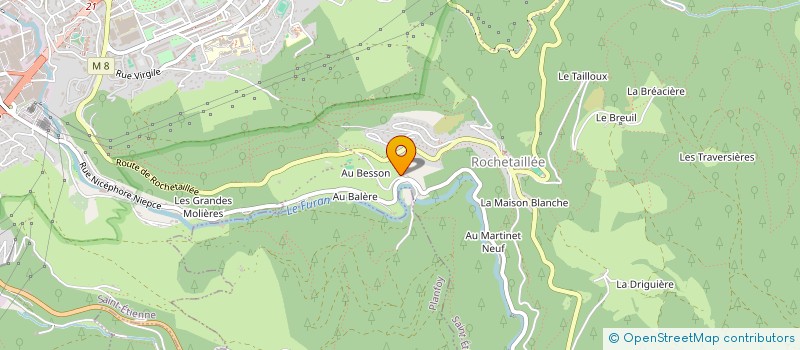 localisation de l'entreprise LE STAFF  SAINT-ETIENNE