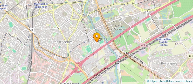 localisation de l'entreprise LE STANC - CARBONNIER à MONTPELLIER
