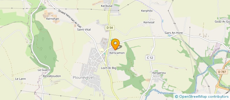 localisation de l'entreprise LE STANCOU à PLOUNEVEZEL