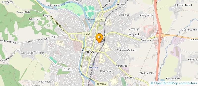 localisation de l'entreprise LE STAND  PONTIVY