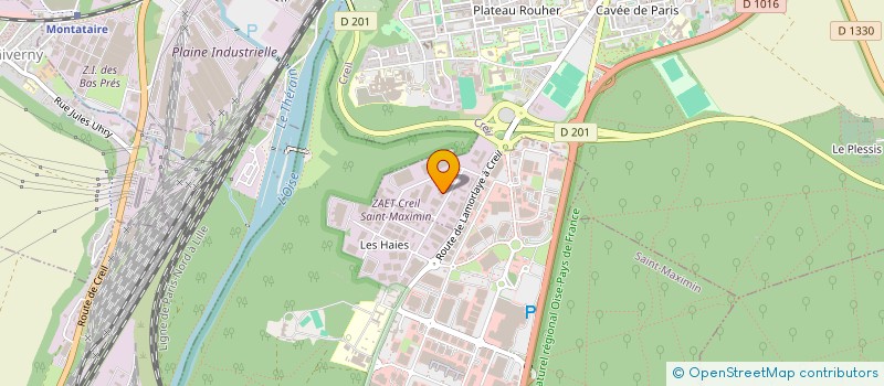 localisation de l'entreprise LE STANDING  CREIL