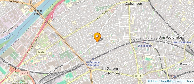localisation de l'entreprise LE STEELIST à COLOMBES