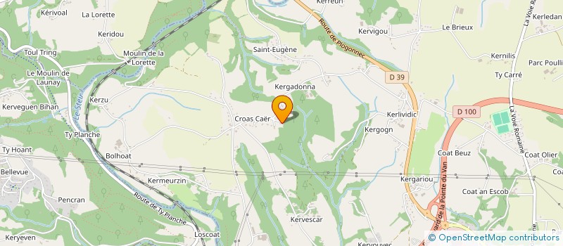 localisation de l'entreprise LE STEIR EN CAMPAGNE à QUIMPER