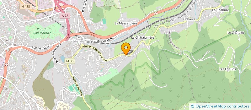 localisation de l'entreprise LE STEPHANOIS A LA CASQUETTE  SAINT-ETIENNE