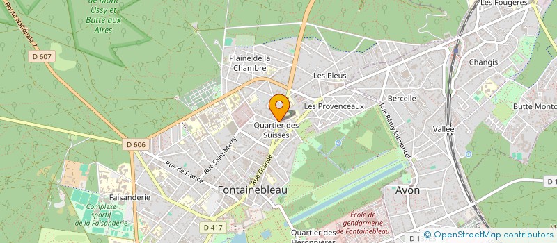 localisation de l'entreprise LE STOP BAR  FONTAINEBLEAU