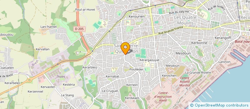 localisation de l'entreprise LE STOP BAR à BREST