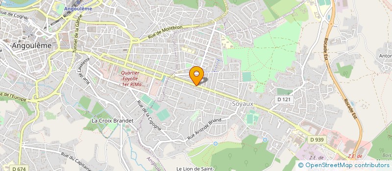 localisation de l'entreprise LE STORE CHARENTAIS à SOYAUX