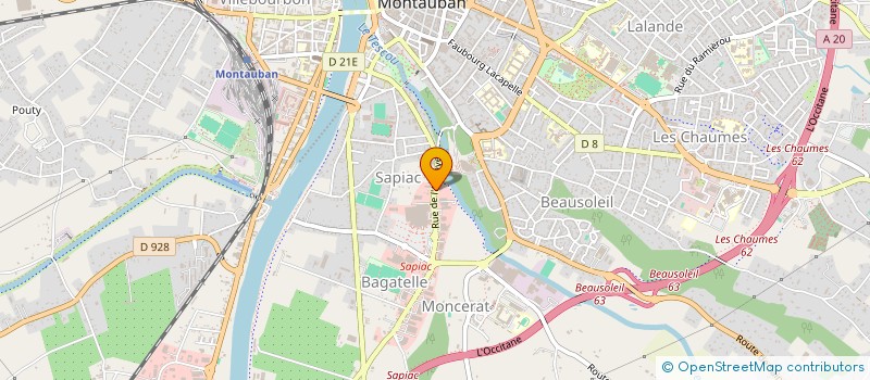 localisation de l'entreprise LE STORE CIRCELLI à MONTAUBAN
