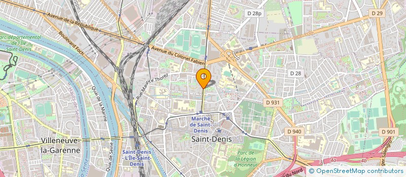 localisation de l'entreprise LE STRASBOURG à SAINT-DENIS