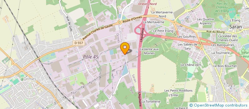 localisation de l'entreprise LE STRAT à ORMES