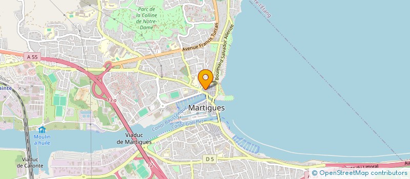 localisation de l'entreprise LE STRATOS  MARTIGUES