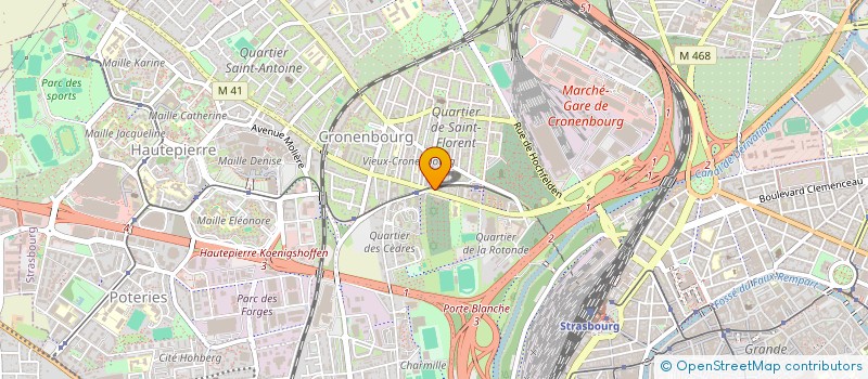 localisation de l'entreprise LE STUDIO à STRASBOURG