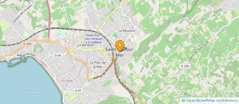 localisation de l'entreprise LE STUDIO à SAINT-CYR-SUR-MER