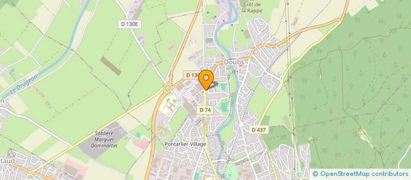 localisation de l'entreprise LE STUDIO à DOUBS