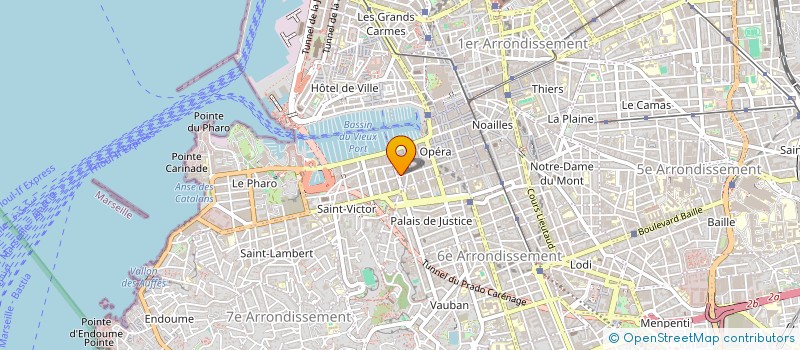 localisation de l'entreprise LE STUDIO à MARSEILLE 1