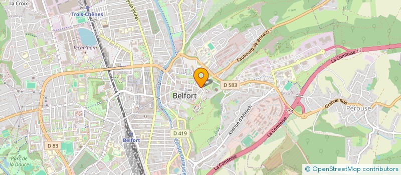 localisation de l'entreprise LE STUDIO à BELFORT