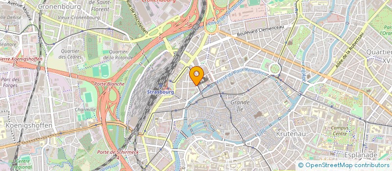 localisation de l'entreprise LE STUDIO DE FORMATION à STRASBOURG