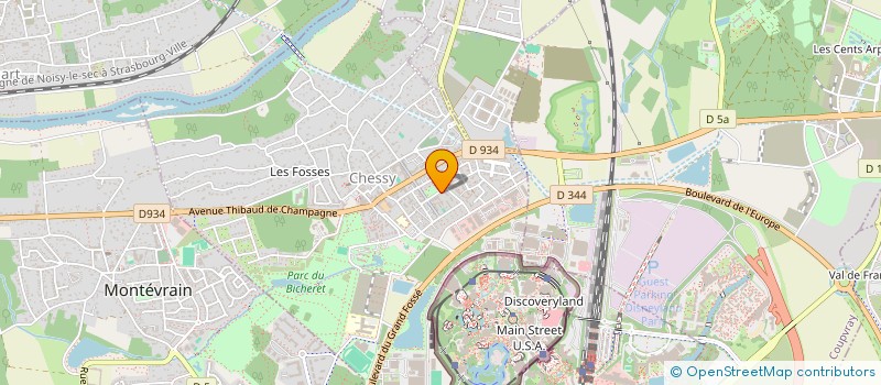 localisation de l'entreprise LE STUDIO DES RYTHMES  CHESSY