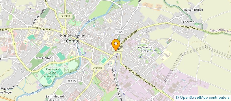 localisation de l'entreprise LE STUDIO FITNESS 2.0 à FONTENAY-LE-COMTE