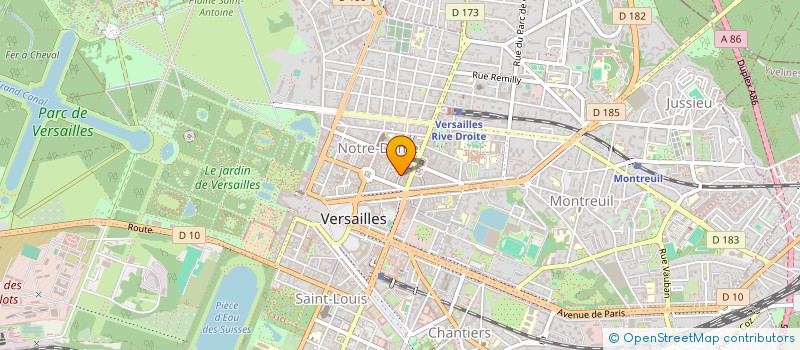 localisation de l'entreprise LE STUDIO HIFI à VERSAILLES