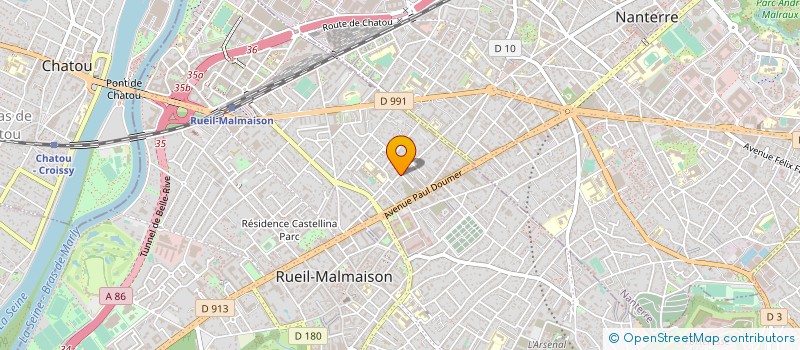 localisation de l'entreprise LE STUDIO NUMERIQUE à RUEIL-MALMAISON