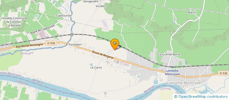 localisation de l'entreprise LE STUDIO.S  LAMOTHE-MONTRAVEL