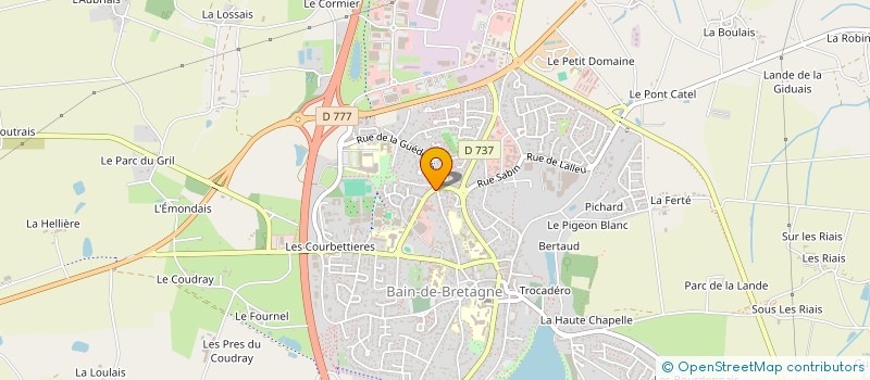 localisation de l'entreprise LE STYLISTE VERT  BAIN-DE-BRETAGNE