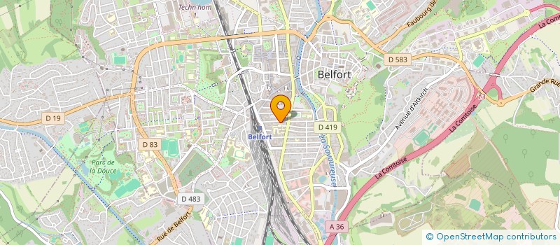 localisation de l'entreprise LE SUBLIM à BELFORT