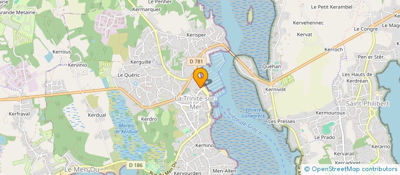 localisation de l'entreprise LE SUD  LA TRINITE-SUR-MER