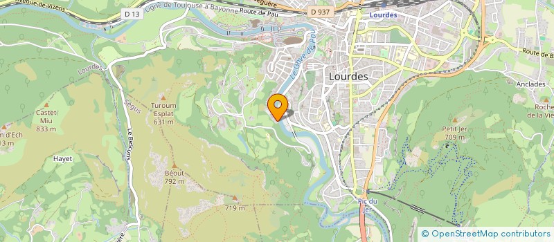 localisation de l'entreprise LE SUD à LOURDES