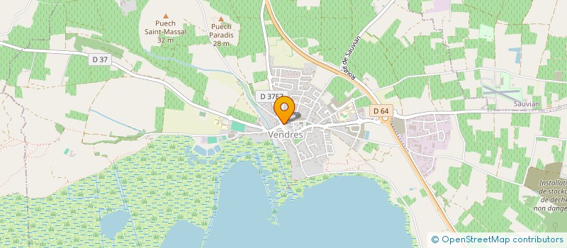 localisation de l'entreprise LE SUD  VENDRES