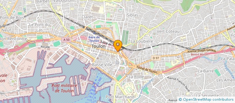 localisation de l'entreprise LE SUD ASSURE à TOULON