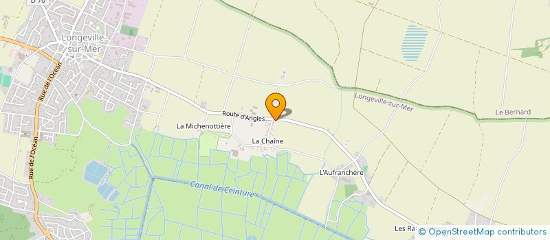 localisation de l'entreprise LE SUD EN VENDEE  LONGEVILLE-SUR-MER