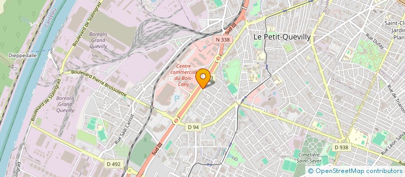 localisation de l'entreprise LE SUD III à LE GRAND-QUEVILLY
