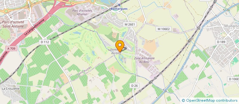 localisation de l'entreprise LE SUD ODYSSEUM  BAILLARGUES