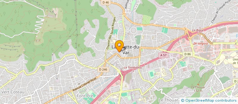 localisation de l'entreprise LE SULKY à LA VALETTE-DU-VAR