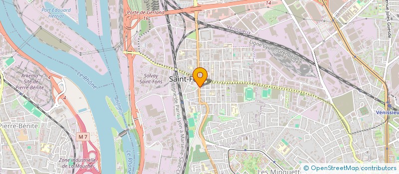 localisation de l'entreprise LE SUN 7  SAINT-FONS