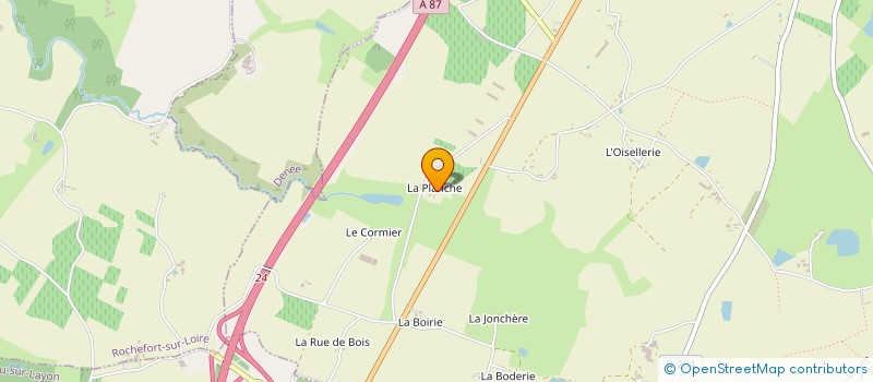 localisation de l'entreprise LE SUNSET  MOZE-SUR-LOUET