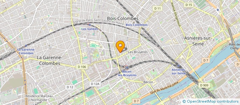 localisation de l'entreprise LE SUPERMARCHE DE LA VIE à ASNIERES-SUR-SEINE