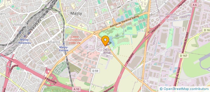 localisation de l'entreprise LE SUPREME AKHITOV à MASSY