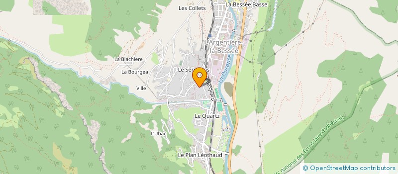 localisation de l'entreprise LE SUQUET  L'ARGENTIERE-LA-BESSEE