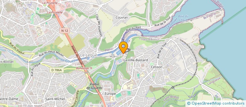 localisation de l'entreprise LE SURCOUF à SAINT-BRIEUC