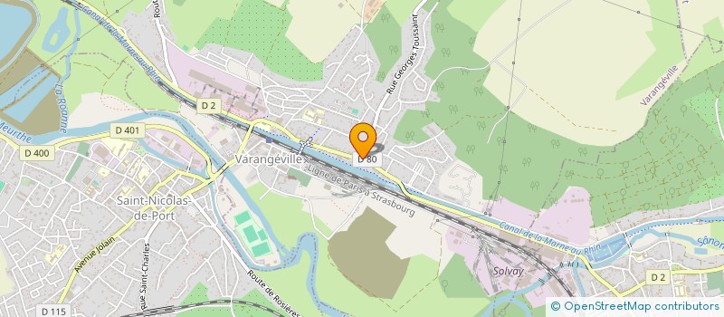 localisation de l'entreprise LE SUREAU  VARANGEVILLE