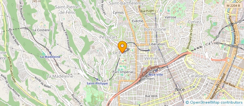localisation de l'entreprise LE SURF à NICE