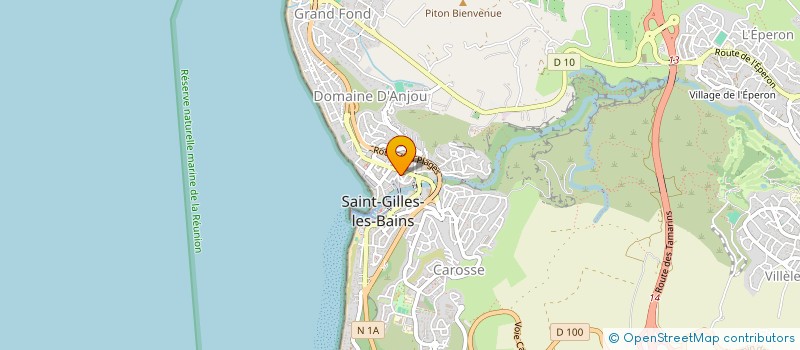 localisation de l'entreprise LE SURF à SAINT-PAUL
