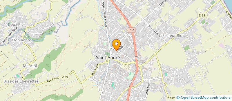 localisation de l'entreprise LE SURGELE DE L'EST à SAINT-ANDRE